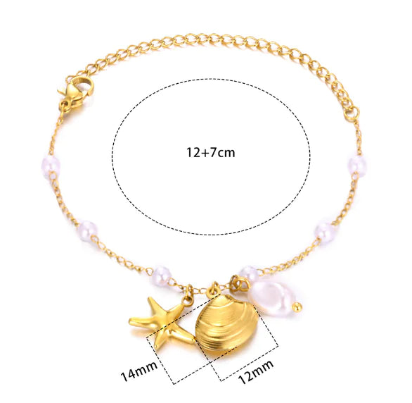 Ocean Charm Anklet