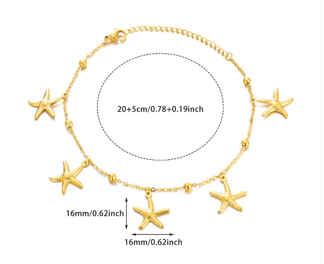 Ocean Charm Anklet