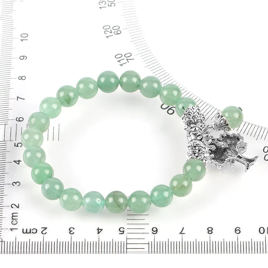 Green Dongling Jade Bracelet and Beaded Bracelet Set
